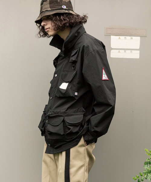 THE MORNING AFTER（ザ モーニング アフター）の「[ Woods / ウッズ ] FISHING JACKET（ナイロンジャケット・メンズ・ベージュ/カーキ/ブラック・MEDIUM/LARGE）」の8枚目の写真