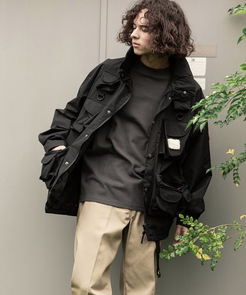 THE MORNING AFTER（ザ モーニング アフター）の「[ Woods / ウッズ ] FISHING JACKET（ナイロンジャケット・メンズ・ベージュ/カーキ/ブラック・MEDIUM/LARGE）」の9枚目の写真