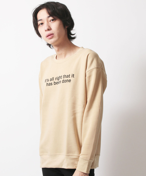 SHISKY(シスキー)の「クルーネックプリントBIGトレーナー(スウェット・メンズ・A/B/C/D/E/F/G/H/I/J/K/L/M/N/O/P/Q/R/S/T・M/L/XL)」の2枚目の写真