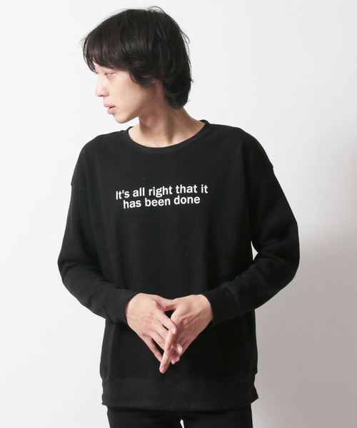 SHISKY(シスキー)の「クルーネックプリントBIGトレーナー(スウェット・メンズ・A/B/C/D/E/F/G/H/I/J/K/L/M/N/O/P/Q/R/S/T・M/L/XL)」の3枚目の写真