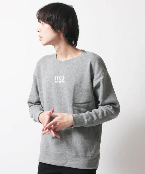 SHISKY(シスキー)の「クルーネックプリントBIGトレーナー(スウェット・メンズ・A/B/C/D/E/F/G/H/I/J/K/L/M/N/O/P/Q/R/S/T・M/L/XL)」の10枚目の写真