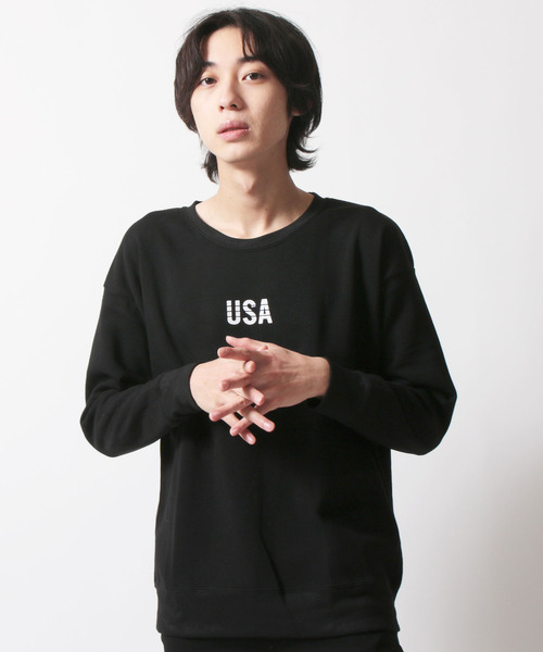 SHISKY(シスキー)の「クルーネックプリントBIGトレーナー(スウェット・メンズ・A/B/C/D/E/F/G/H/I/J/K/L/M/N/O/P/Q/R/S/T・M/L/XL)」の11枚目の写真