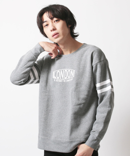 SHISKY(シスキー)の「クルーネックプリントBIGトレーナー(スウェット・メンズ・A/B/C/D/E/F/G/H/I/J/K/L/M/N/O/P/Q/R/S/T・M/L/XL)」の12枚目の写真