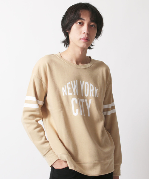 SHISKY(シスキー)の「クルーネックプリントBIGトレーナー(スウェット・メンズ・A/B/C/D/E/F/G/H/I/J/K/L/M/N/O/P/Q/R/S/T・M/L/XL)」の13枚目の写真