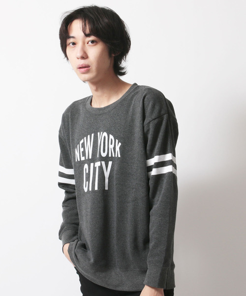 SHISKY(シスキー)の「クルーネックプリントBIGトレーナー(スウェット・メンズ・A/B/C/D/E/F/G/H/I/J/K/L/M/N/O/P/Q/R/S/T・M/L/XL)」の14枚目の写真
