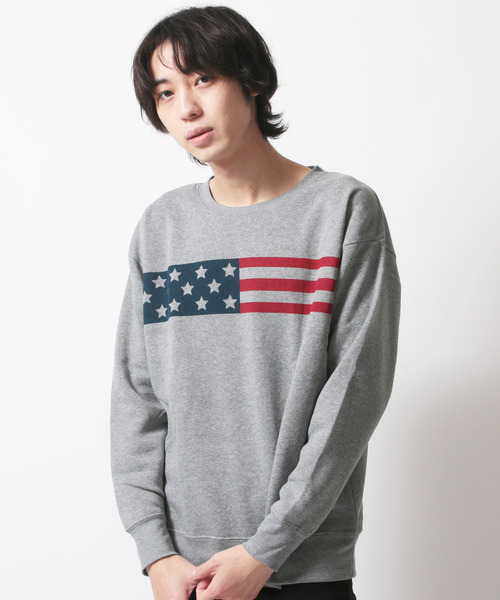 SHISKY(シスキー)の「クルーネックプリントBIGトレーナー(スウェット・メンズ・A/B/C/D/E/F/G/H/I/J/K/L/M/N/O/P/Q/R/S/T・M/L/XL)」の15枚目の写真