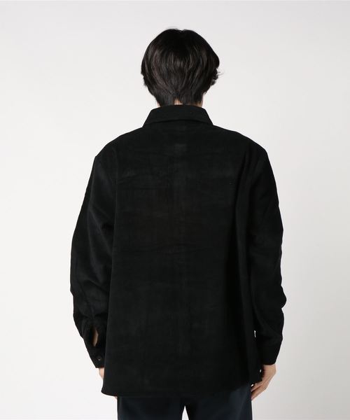 291295＝HOMME（ニーキューイチニーキューゴーオム）の「コーデュロイ　オーバーサイズシャツ　ビッグシルエット（シャツ/ブラウス・メンズ・ブラック/ベージュ・FREE）」の3枚目の写真