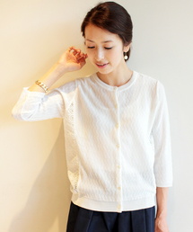 BEAUTY&YOUTH UNITED ARROWS | BYSF サイドレースジャカードカーディガン ◆(カーディガン/ボレロ)