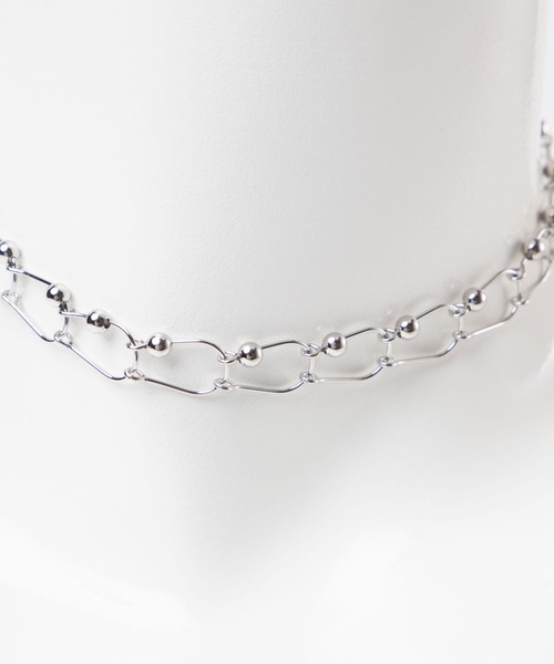 WEGO（ウィゴー）の「WEGO/【２点セット】メタルリングチョーカー（チョーカー・レディース・シルバー/ゴールド・FREE）」の8枚目の写真