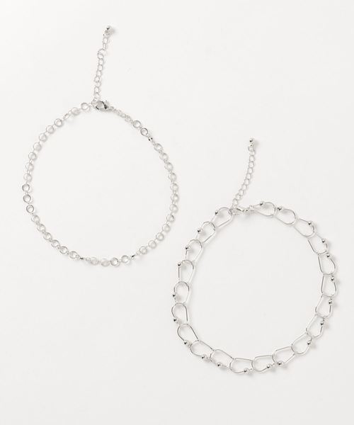 WEGO（ウィゴー）の「WEGO/【２点セット】メタルリングチョーカー（チョーカー・レディース・シルバー/ゴールド・FREE）」の10枚目の写真