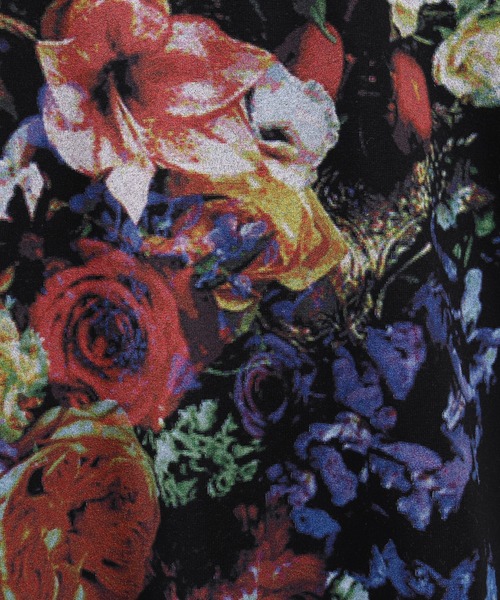 ANGENEHM（アンゲネーム）の「mt6359-Colorful Flowers Print Big Tee Tシャツ (MADE IN JAPAN)（Tシャツ/カットソー・メンズ・ホワイト/ブラック・S/M/L）」の5枚目の写真