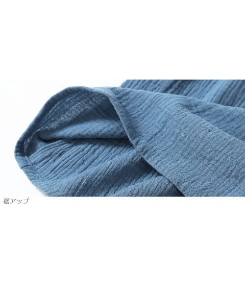 devirock(デビロック)の「ダブルガーゼノースリーブワンピース(ワンピース・キッズ・ブラック/マスタード/バイオレット/ブルー系その他/オレンジ/レッド・150cm/120cm/130cm/100cm/160cm/140cm/110cm)」の11枚目の写真