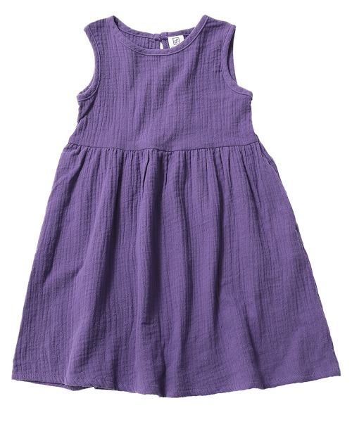 devirock(デビロック)の「ダブルガーゼノースリーブワンピース(ワンピース・キッズ・ブラック/マスタード/バイオレット/ブルー系その他/オレンジ/レッド・150cm/120cm/130cm/100cm/160cm/140cm/110cm)」の14枚目の写真