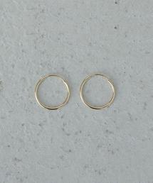 ＜LOREN STEWART＞LIGHT INFINITY EARRINGS 14K YELLOW GOLD/ピアス
