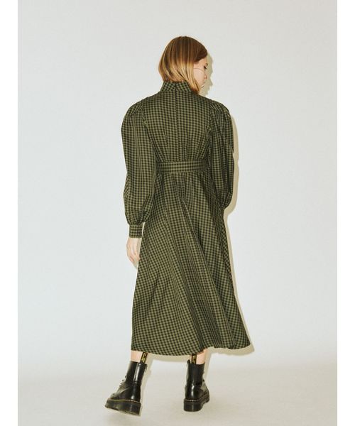 jouetie（ジュエティ）の「スタンドカラーマキシワンピース（ワンピース・レディース・パープル/グレー/グリーン・MEDIUM）」の9枚目の写真