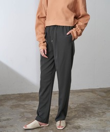 美テーパードスリムタックシェフパンツ[ツイル デニム チェック レオパード ヒッコリー コーデュロイ スラックス ベイカー]