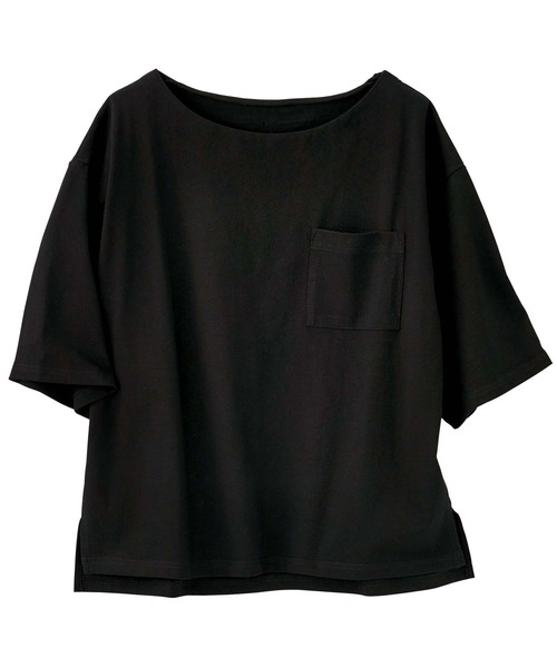 GeeRA(ジーラ)の「綿100%ポケット付Tシャツ(Tシャツ/カットソー・レディース・オフホワイト/ブルー/その他/ブラック・SMALL/X-LARGE/LARGE/MEDIUM/XX-LARGE)」の7枚目の写真