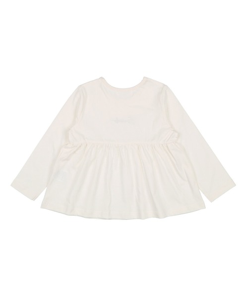 Will Mery（ウイルメリィ）の「ロゴシシュウキリカエＴシャツ（Tシャツ/カットソー・キッズ・ホワイト/スミクロ・90/100/110/120/130/95/80）」の3枚目の写真