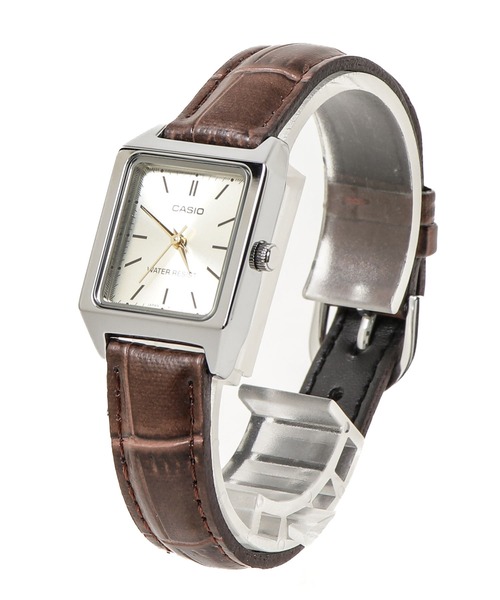 CASIO(カシオ)の「『CASIO』クラシック スクエア レザー(アナログ腕時計・レディース・ゴールド系その他/シルバー系その他/ホワイト/ゴールド/シルバー/ホワイト系その他/ブラック・FREE)」の6枚目の写真
