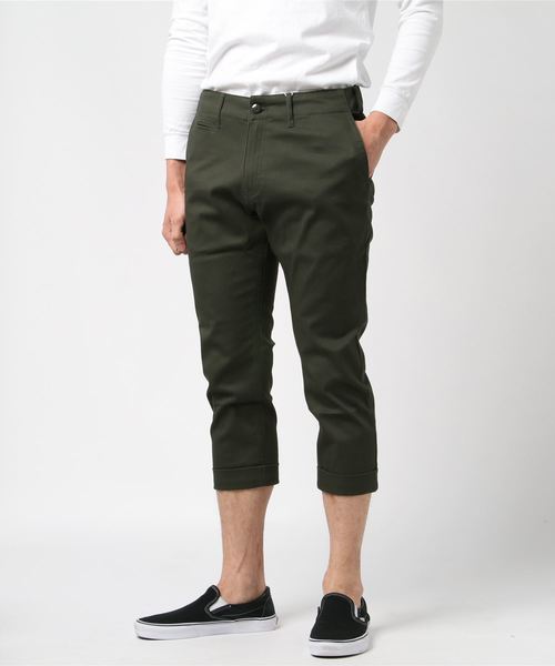 THISIS(ディスイズ)の「ストレッチクロップドパンツ(チノパンツ・メンズ・ベージュ/ネイビー/ホワイト/ブラック/カーキ・SMALL/MEDIUM/LARGE/X-LARGE)」の4枚目の写真
