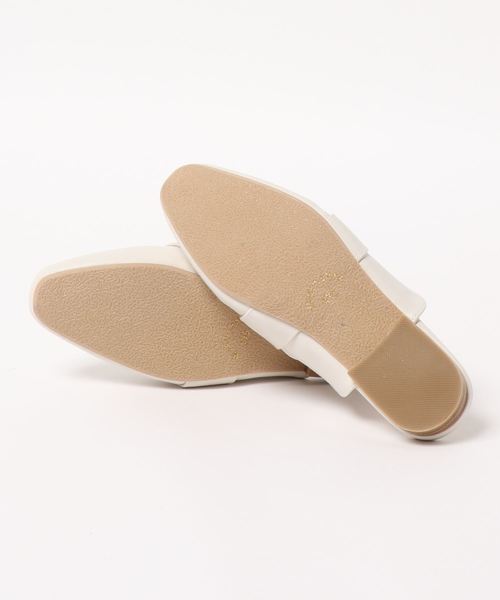 KOBE LETTUCE（コウベレタス）の「スクエアトゥバックルバブーシュローファー（ローファー・レディース・ブラック/アイボリー/ブラック系その他/ベージュ系その他・S/M/XS/XXS）」の6枚目の写真