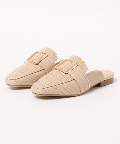 KOBE LETTUCE（コウベレタス）の「スクエアトゥバックルバブーシュローファー（ローファー・レディース・ブラック/アイボリー/ブラック系その他/ベージュ系その他・S/M/XS/XXS）」の10枚目の写真