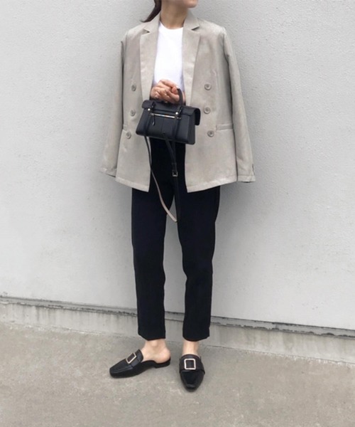 KOBE LETTUCE（コウベレタス）の「スクエアトゥバックルバブーシュローファー（ローファー・レディース・ブラック/アイボリー/ブラック系その他/ベージュ系その他・S/M/XS/XXS）」の17枚目の写真