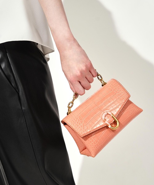 セール】チャンキーチェーン ストラップトラペーズバッグ Chunky