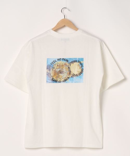 PBLIM(ページボーイリム)の「【PAGEBOYLIM】アート ヒマワリTシャツ(Tシャツ/カットソー・レディース・オフホワイト/ブラック・MEDIUM/X-LARGE)」の20枚目の写真