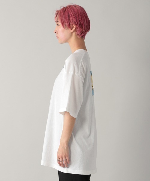 PBLIM(ページボーイリム)の「【PAGEBOYLIM】アート ヒマワリTシャツ(Tシャツ/カットソー・レディース・オフホワイト/ブラック・MEDIUM/X-LARGE)」の9枚目の写真