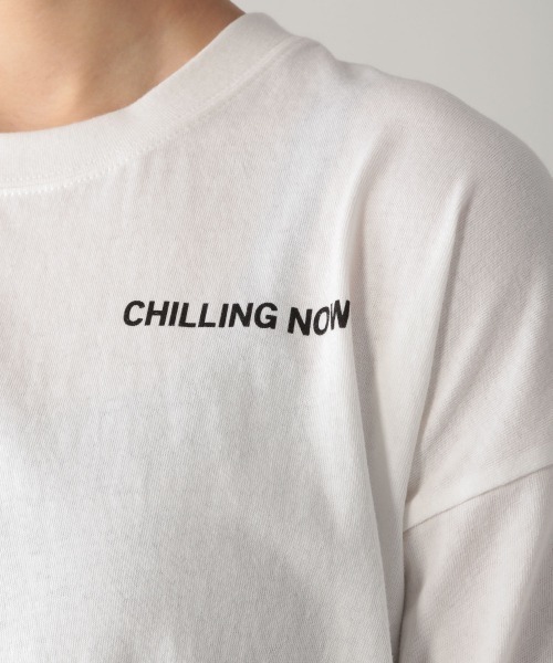 PBLIM(ページボーイリム)の「【PAGEBOYLIM】アート ヒマワリTシャツ(Tシャツ/カットソー・レディース・オフホワイト/ブラック・MEDIUM/X-LARGE)」の13枚目の写真