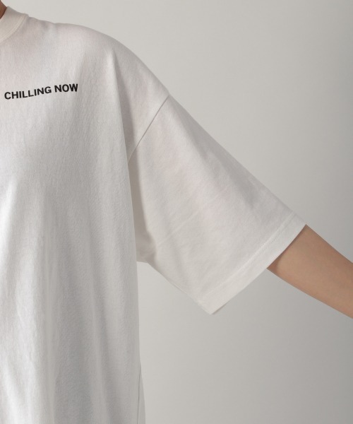 PBLIM(ページボーイリム)の「【PAGEBOYLIM】アート ヒマワリTシャツ(Tシャツ/カットソー・レディース・オフホワイト/ブラック・MEDIUM/X-LARGE)」の14枚目の写真