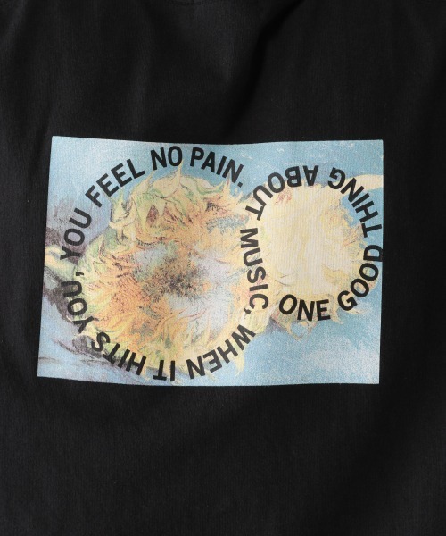 PBLIM(ページボーイリム)の「【PAGEBOYLIM】アート ヒマワリTシャツ(Tシャツ/カットソー・レディース・オフホワイト/ブラック・MEDIUM/X-LARGE)」の18枚目の写真