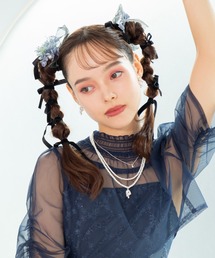 ★新品★formforma シャーリングリボンボレロ×ダイヤ柄キラキラドレス フォルムフォルマ form forma 【formformaオリジナル