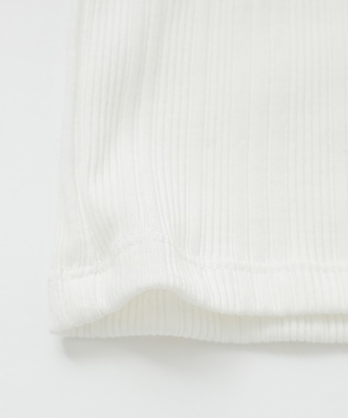 Omekashi（オメカシ）の「ワンショルリブキャミ（キャミソール・レディース・ブラック/オフホワイト/ライトグレー・FREE）」の5枚目の写真