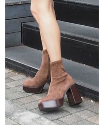 EVRIS | SLIMスウェードチャンキーブーツ(ブーツ)