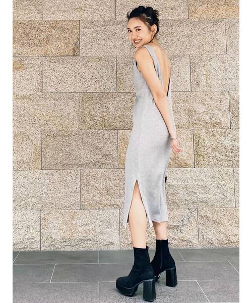 EVRIS(エヴリス)の「SLIMスウェードチャンキーブーツ(ブーツ・レディース・ブラック/ブラウン/アイボリー・SMALL/MEDIUM/LARGE)」の8枚目の写真