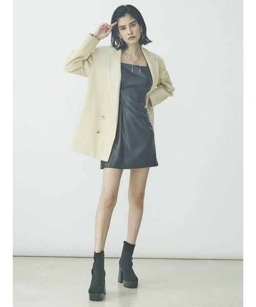 EVRIS(エヴリス)の「SLIMスウェードチャンキーブーツ(ブーツ・レディース・ブラック/ブラウン/アイボリー・SMALL/MEDIUM/LARGE)」の20枚目の写真