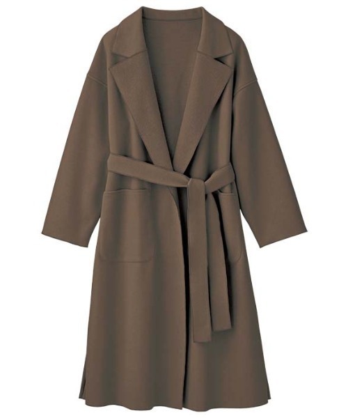 GeeRA（ジーラ）の「オーバーサイズチェスターコート（チェスターコート・レディース・ベージュ/ブルー/ブラック/ブラウン/アイボリー・X-LARGE/MEDIUM/XX-LARGE/LARGE/SMALL）」の8枚目の写真