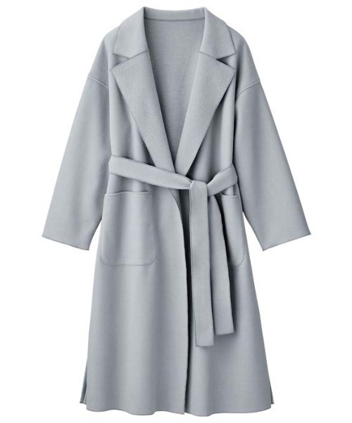 GeeRA（ジーラ）の「オーバーサイズチェスターコート（チェスターコート・レディース・ベージュ/ブルー/ブラック/ブラウン/アイボリー・X-LARGE/MEDIUM/XX-LARGE/LARGE/SMALL）」の6枚目の写真