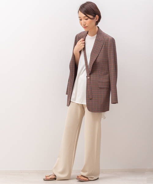 Rouge vif（ルージュヴィフ）の「チェックシングルジャケット（テーラードジャケット・レディース・ネイビー・36/38）」の5枚目の写真