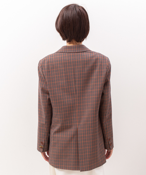 Rouge vif（ルージュヴィフ）の「チェックシングルジャケット（テーラードジャケット・レディース・ネイビー・36/38）」の8枚目の写真