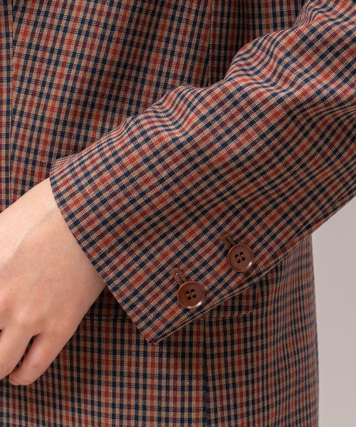 Rouge vif（ルージュヴィフ）の「チェックシングルジャケット（テーラードジャケット・レディース・ネイビー・36/38）」の13枚目の写真