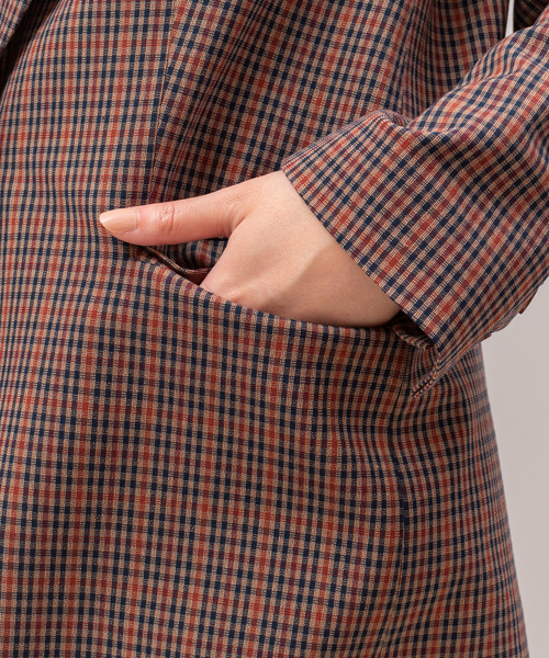 Rouge vif（ルージュヴィフ）の「チェックシングルジャケット（テーラードジャケット・レディース・ネイビー・36/38）」の14枚目の写真