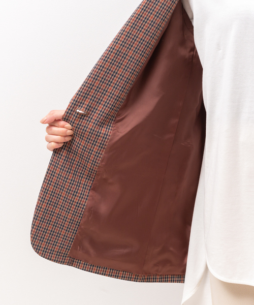 Rouge vif（ルージュヴィフ）の「チェックシングルジャケット（テーラードジャケット・レディース・ネイビー・36/38）」の16枚目の写真