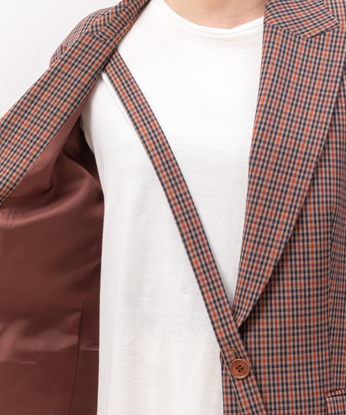 Rouge vif（ルージュヴィフ）の「チェックシングルジャケット（テーラードジャケット・レディース・ネイビー・36/38）」の17枚目の写真