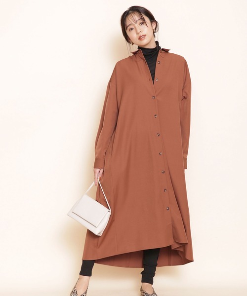 セール バックプリーツコートワンピース ワンピース Nano Universe ナノユニバース のファッション通販 Zozotown