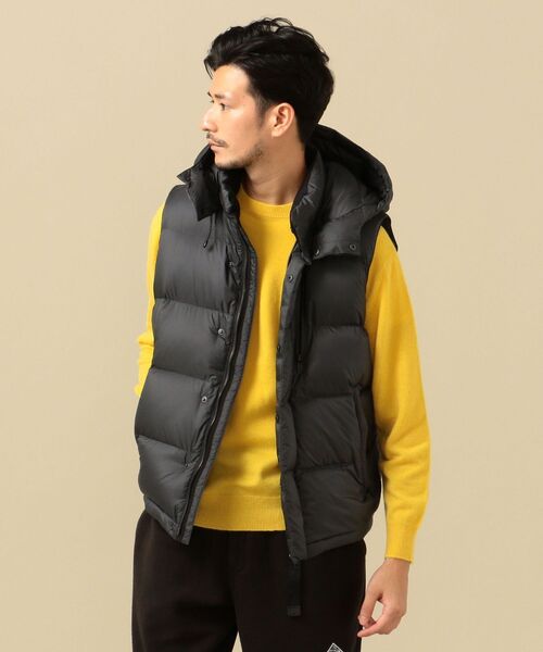 SHIPS（シップス）の「SHIPS: ALLIED FEATHER&DOWN 700FP ナイロン ダウン ベスト（ダウンベスト・メンズ・ブラック/カーキ/ダークグレー・SMALL/MEDIUM/LARGE/X-LARGE）」の3枚目の写真