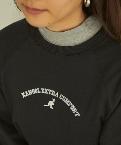 KANGOL EXTRA COMFORT(カンゴールエクストラコンフォート)の「ラグランスリーブロングワンピース(ワンピース・レディース・チャコールグレー/ブラック/アイボリー/ダークパープル/ブルーグレー/モカ・LL/M/L)」の12枚目の写真