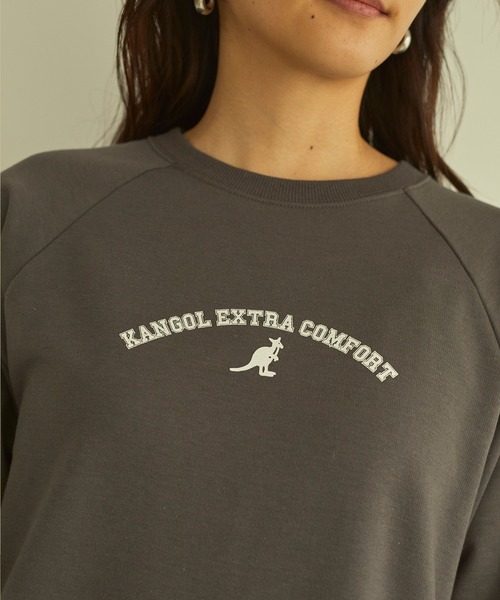 KANGOL EXTRA COMFORT(カンゴールエクストラコンフォート)の「ラグランスリーブロングワンピース(ワンピース・レディース・チャコールグレー/ブラック/アイボリー/ダークパープル/ブルーグレー/モカ・LL/M/L)」の15枚目の写真